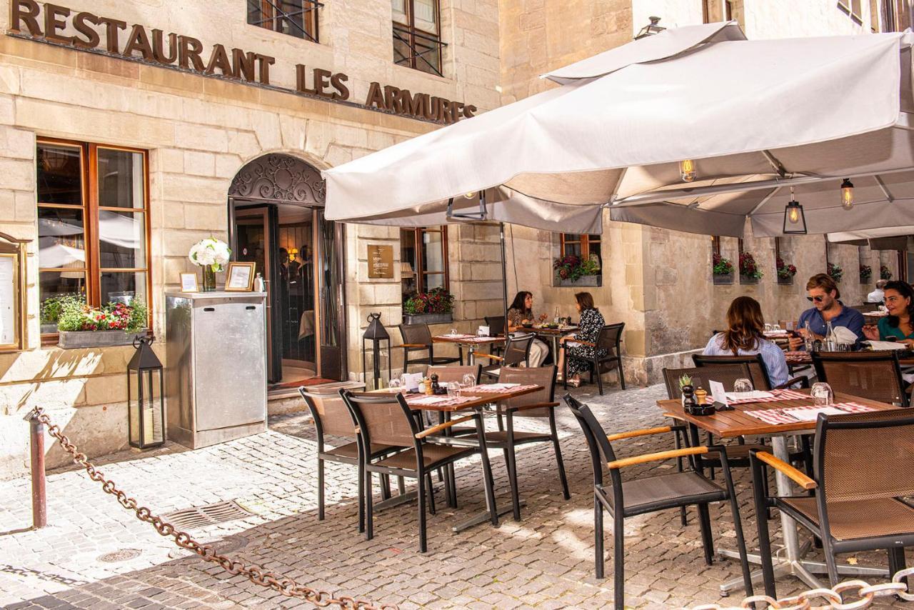 Hotel Les Armures Cenevre Dış mekan fotoğraf Restaurant Les Armes